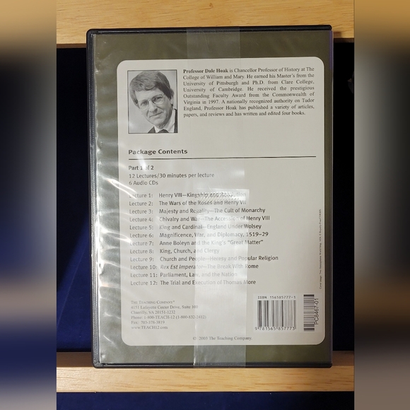 The Great Courses "The Age of Henry VIII" CDs & Course Guidebook Good Condition - Picture 3 of 3